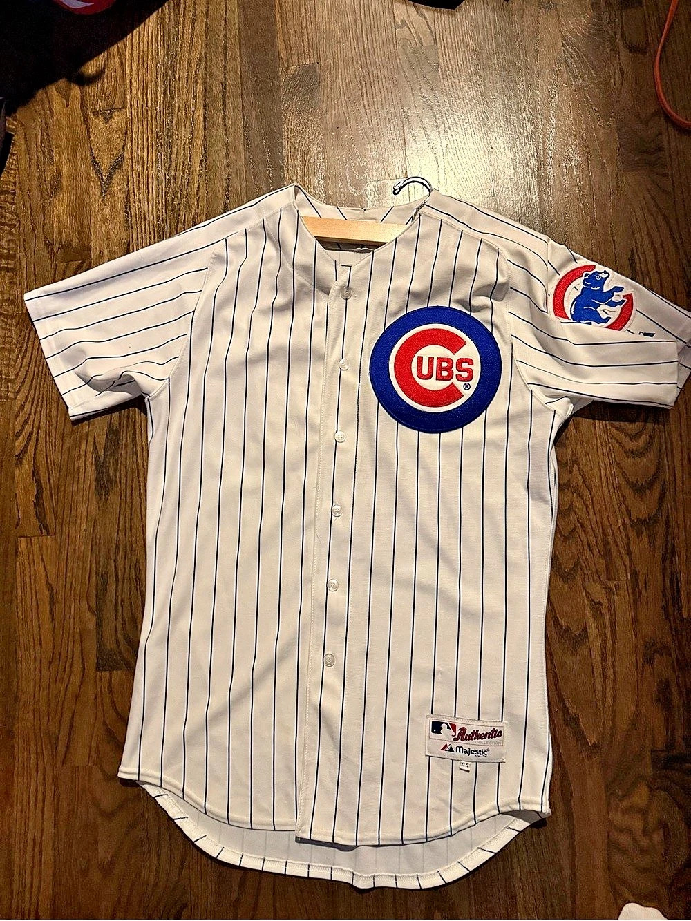 Chicago Cubs Mark Grace #17 Home Pinstripe Jersey Pinstripe Jersey Size Large 44